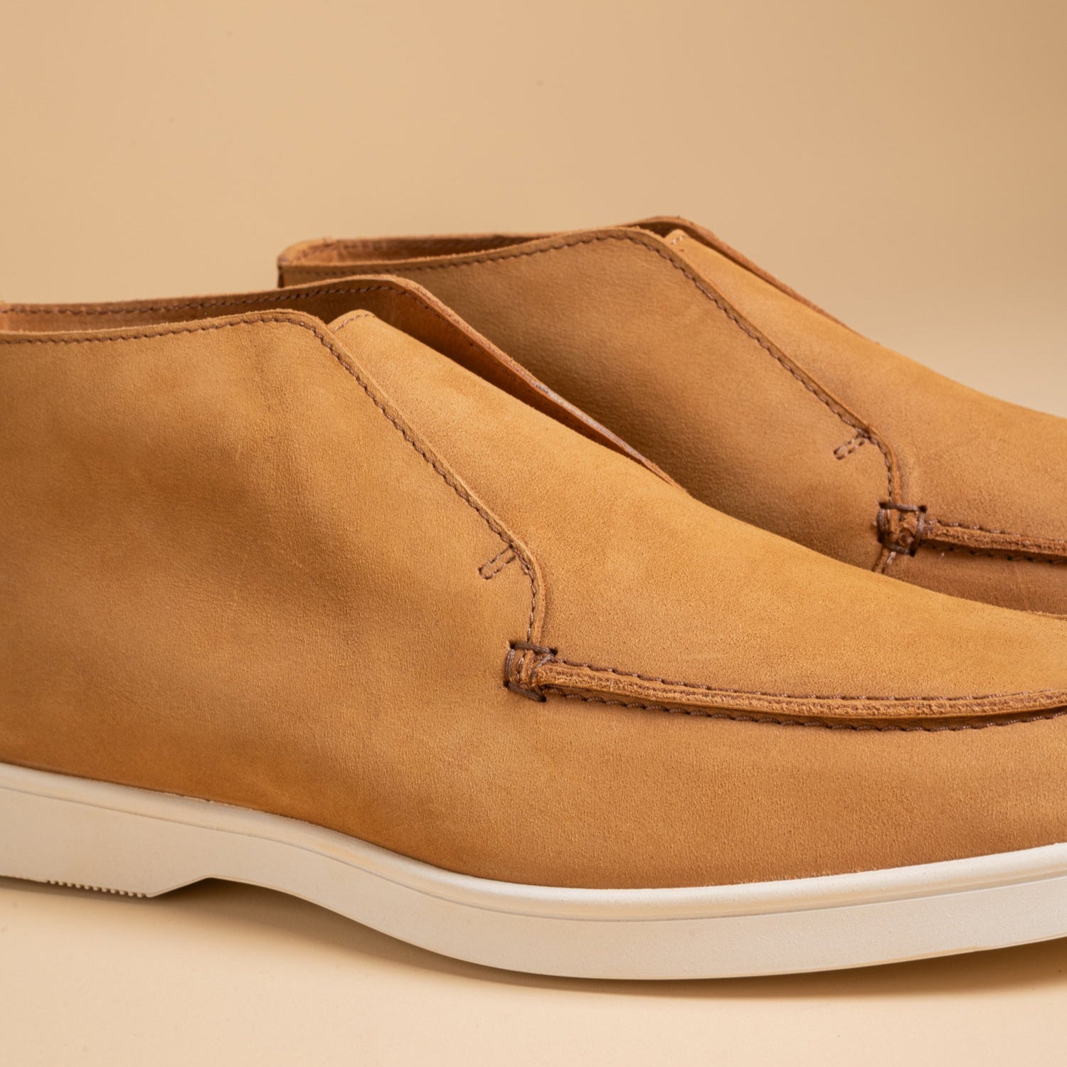 Camel Leather Shoes for Men