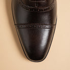Leather brown oxford shoes