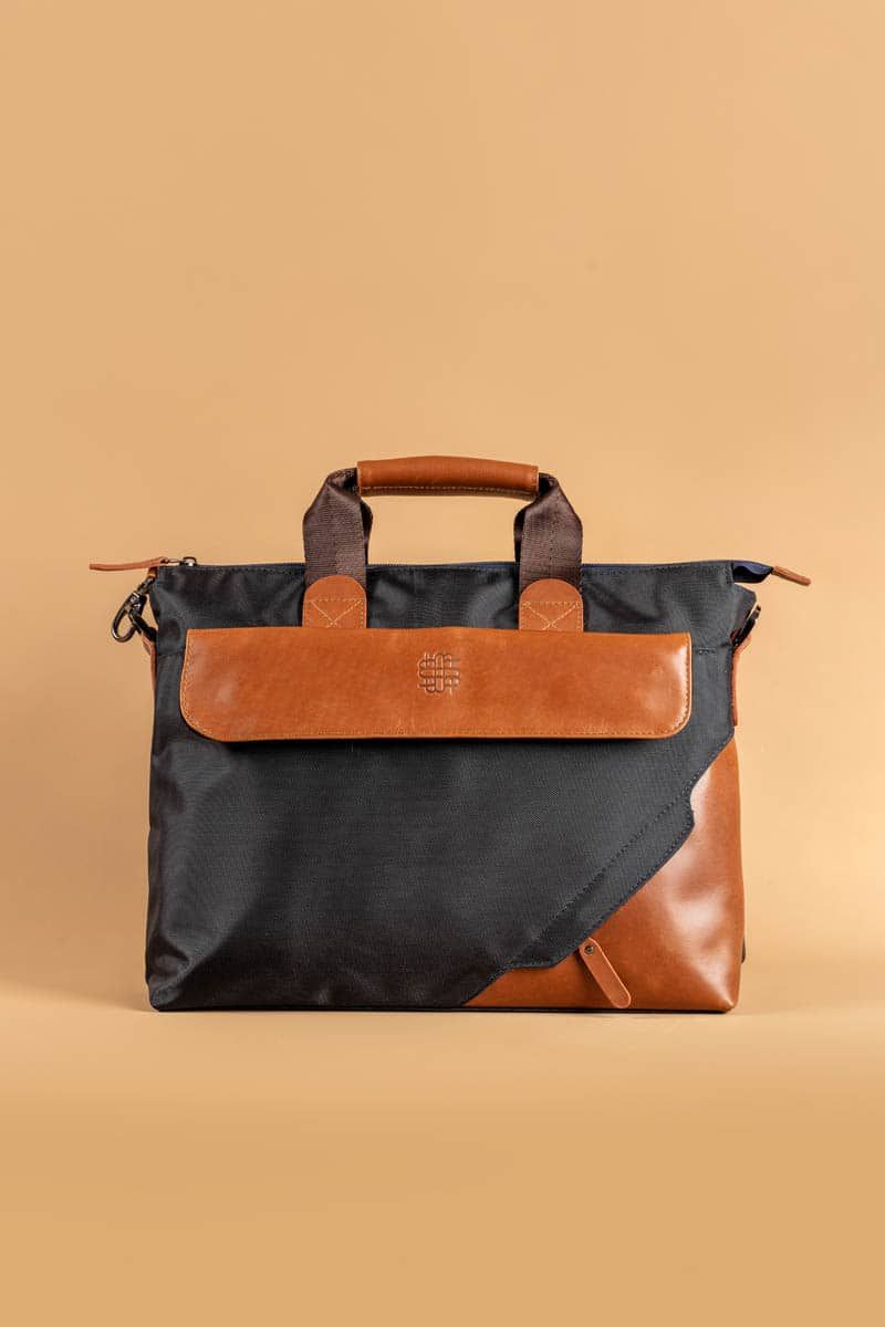 Regent Canvas Portfolio — Premium Leather Work Bag