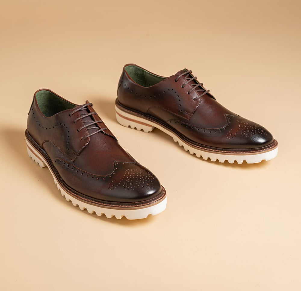 Frome II Derby Brogue — Wingtip Leather Shoe