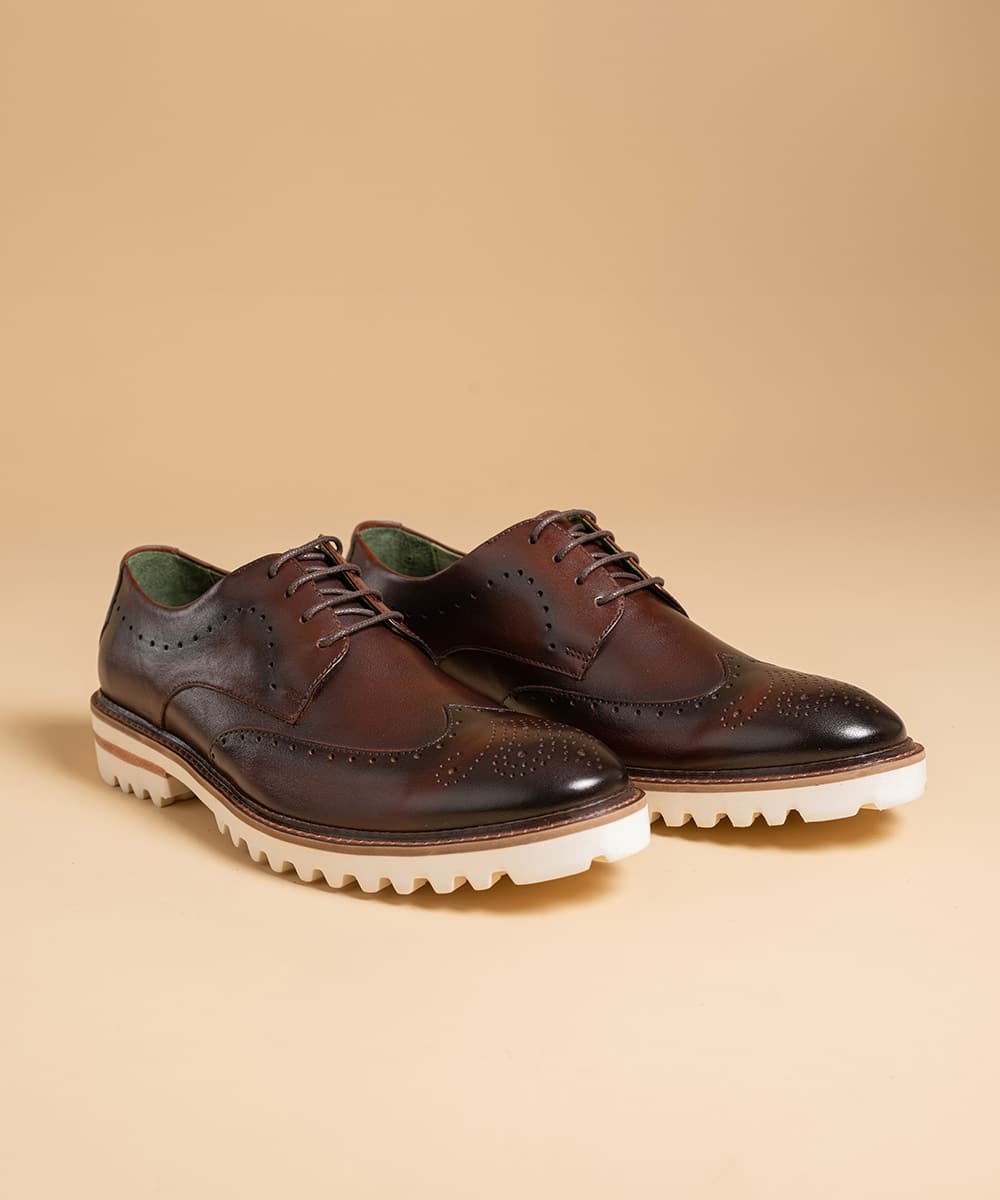 Frome II Derby Brogue — Wingtip Leather Shoe