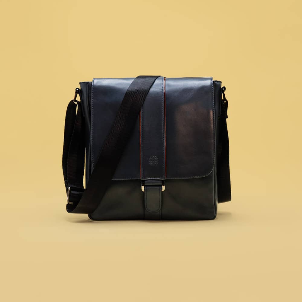 Messenger Crossbody Bag — Handcrafted Leather
